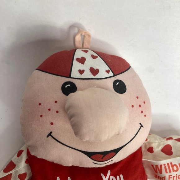 Wilbur and‎ Friends Valentine Plush Doll I Love You Sooo Much Red White 9" - Picture 2 of 7